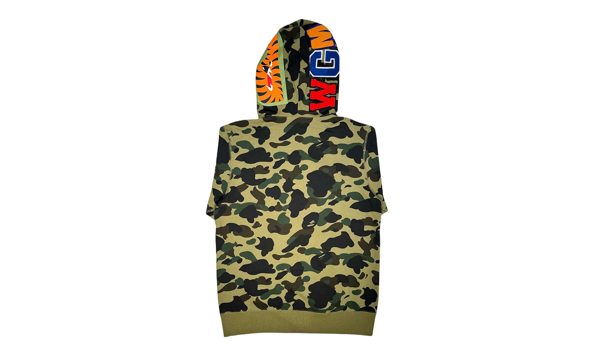 ABC Camo Shark Full Zip Up Hoodie "Green" 001ZPI201004M