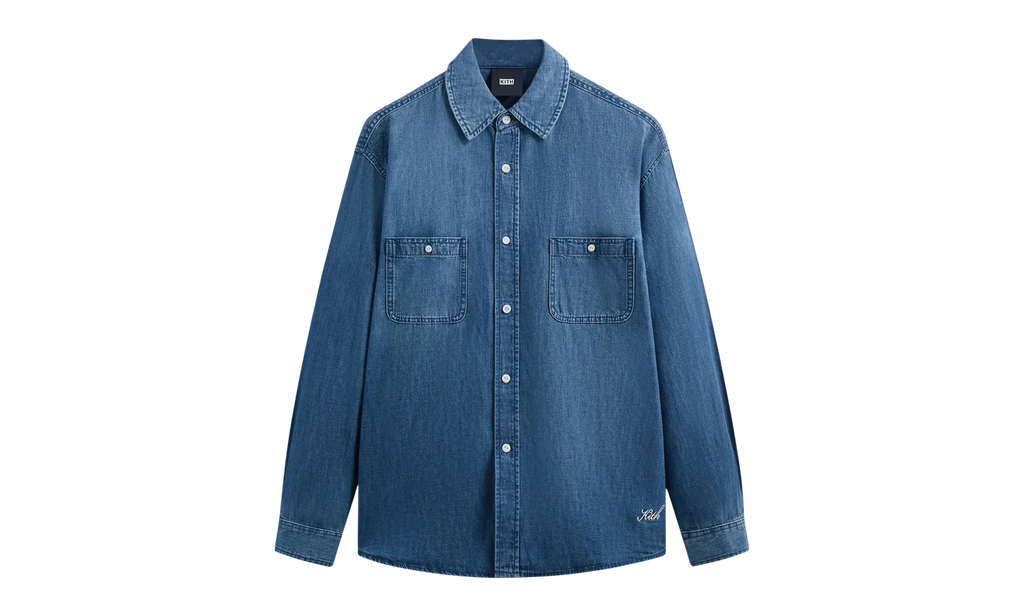 Chambray Apollo Shirt "Mid Indigo" KITH19