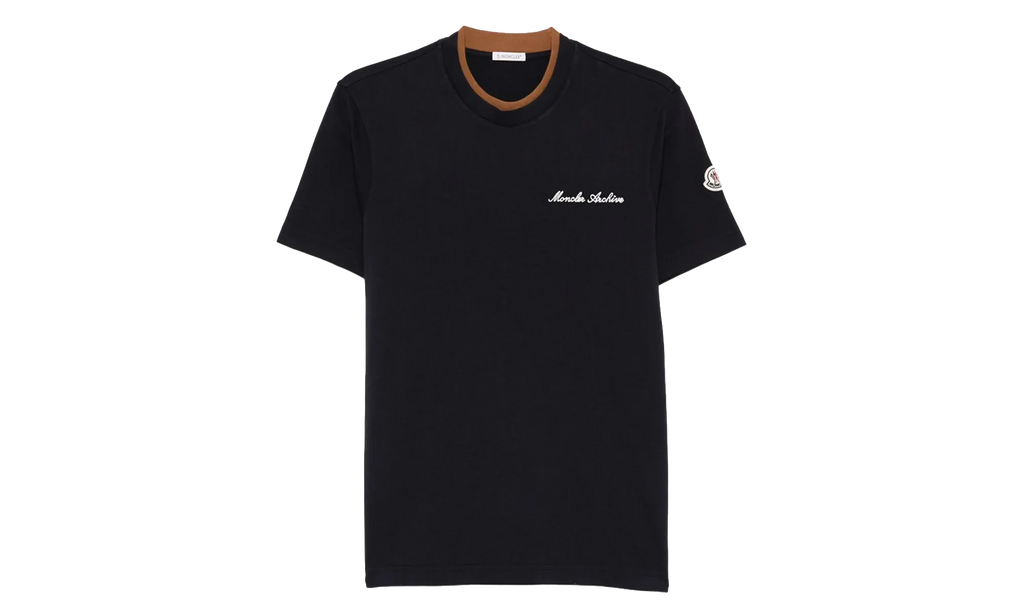 Crew Neck Short Sleeve T-Shirt "Navy Blue" MON56