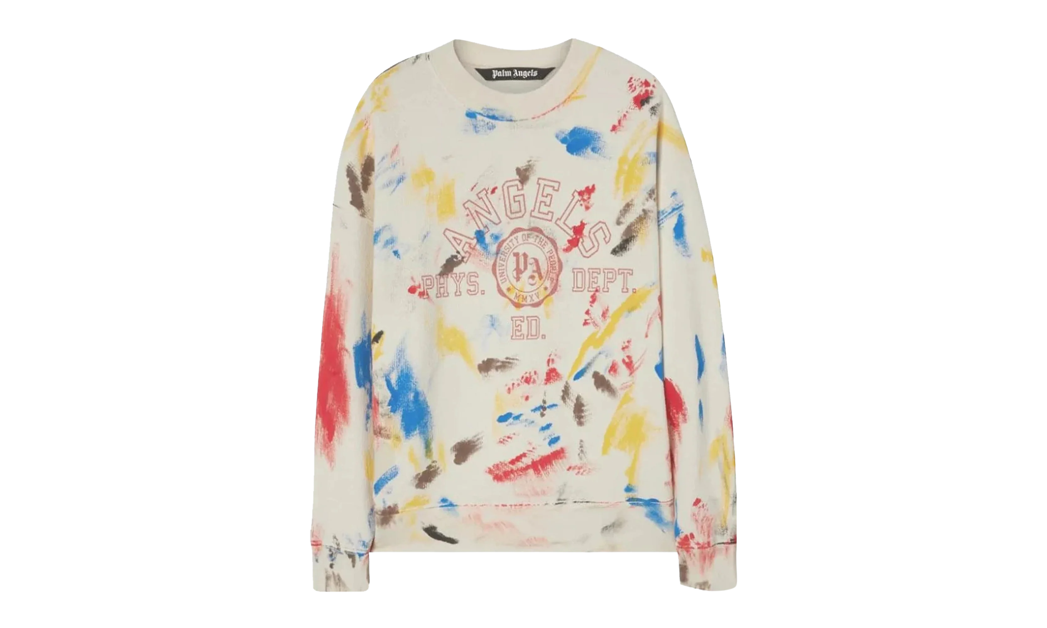 Painted College Crew Off "Off White/Red" PMBA065S22FLE0020325