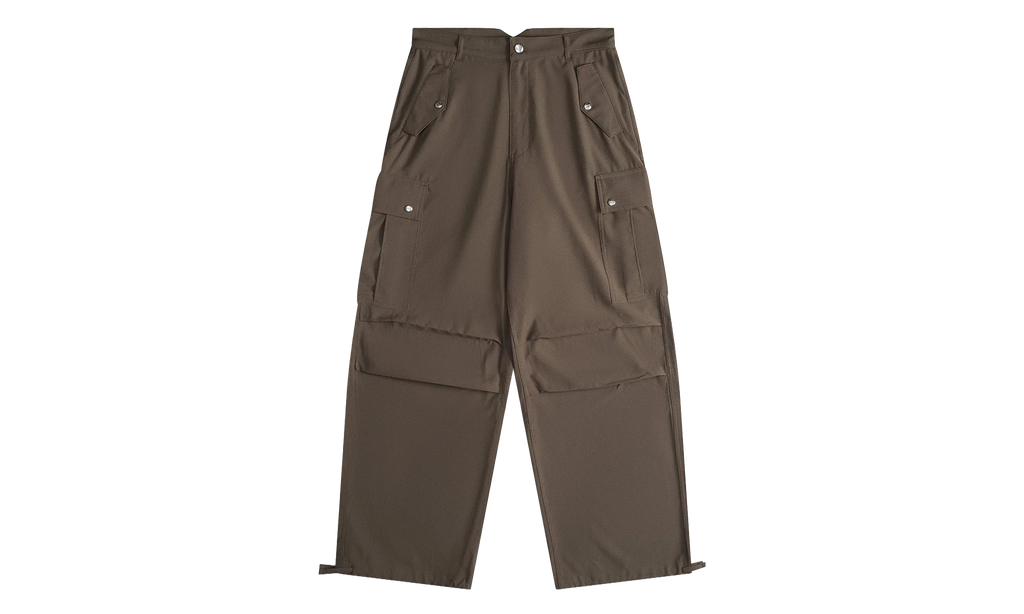 Seersucker Parachute Pants "Olive" RHPS24PA12320372 OLV