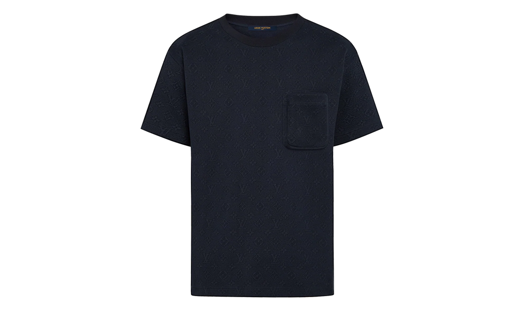 Signature 3D Pocket Monogram Short Sleeve Tee "Navy" 1A7XRT