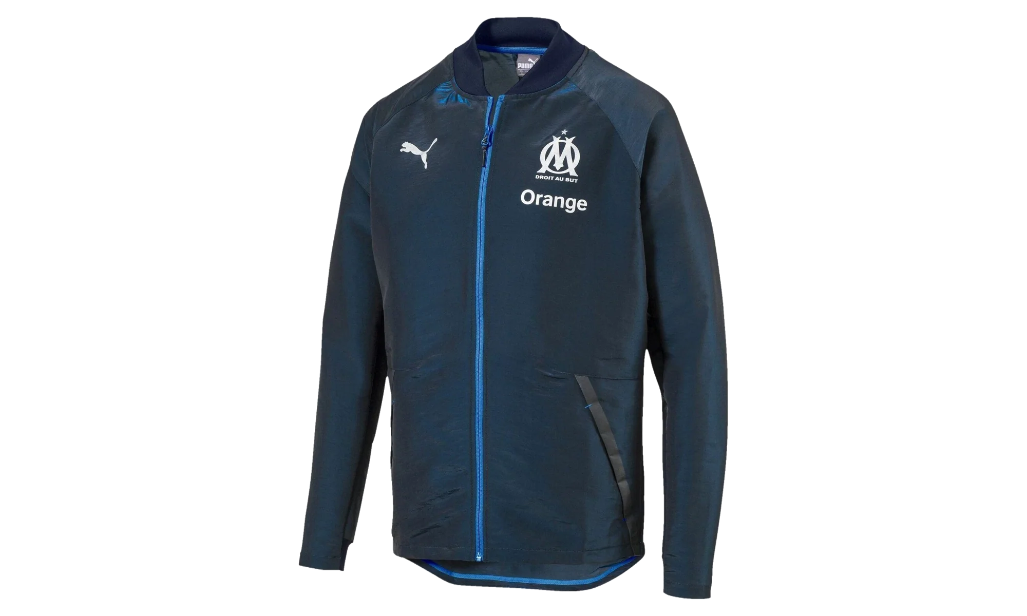 Olympique De Marseille Pro Jacket "Peacoat / Bleu Azur" 754648 01