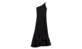 ONE-SHOULDER PLEATED LONG DRESS "Black" RW DR0011 5904 P24_10
