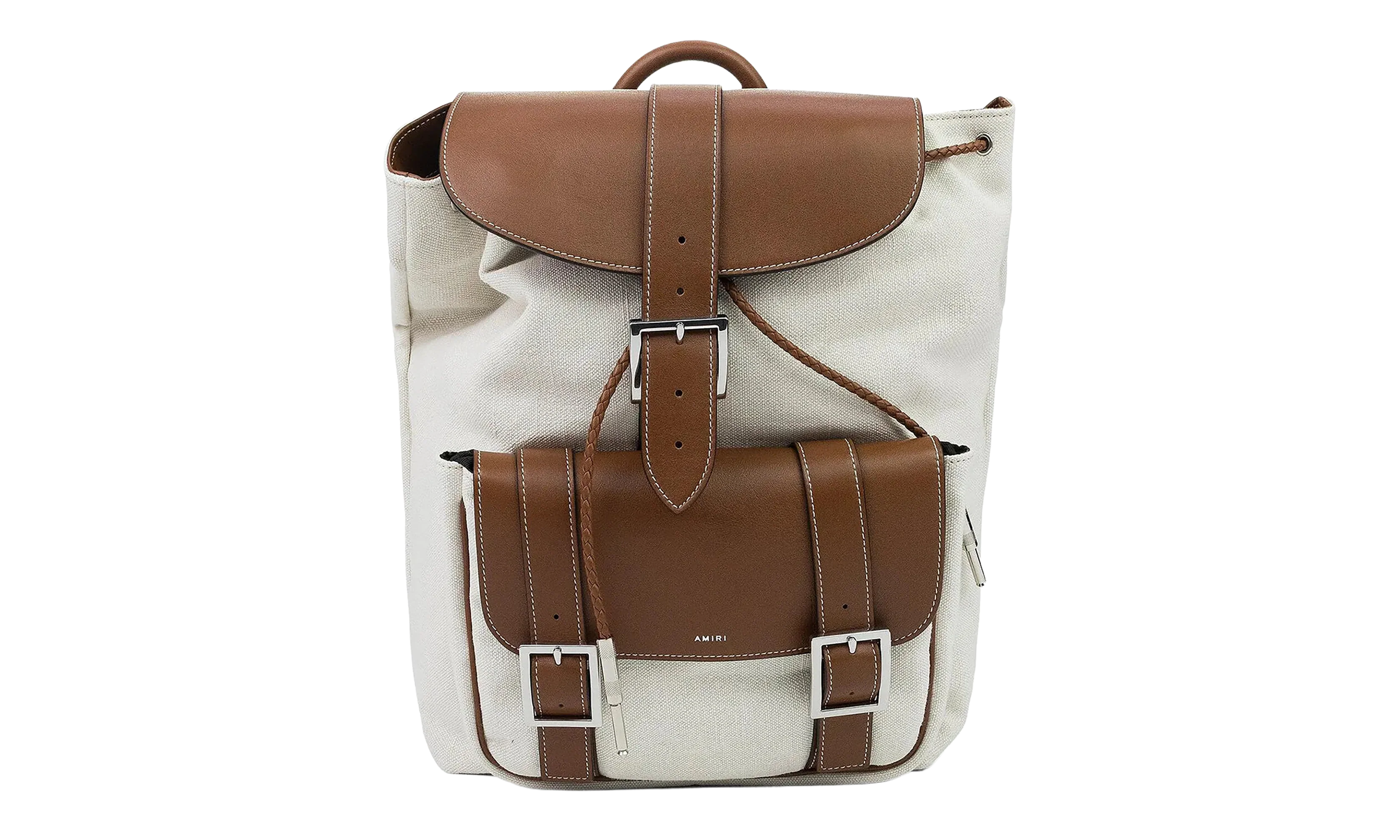 Canvas Rucksack Backpack "Cream" Y0A30322CC_Natural/Brown