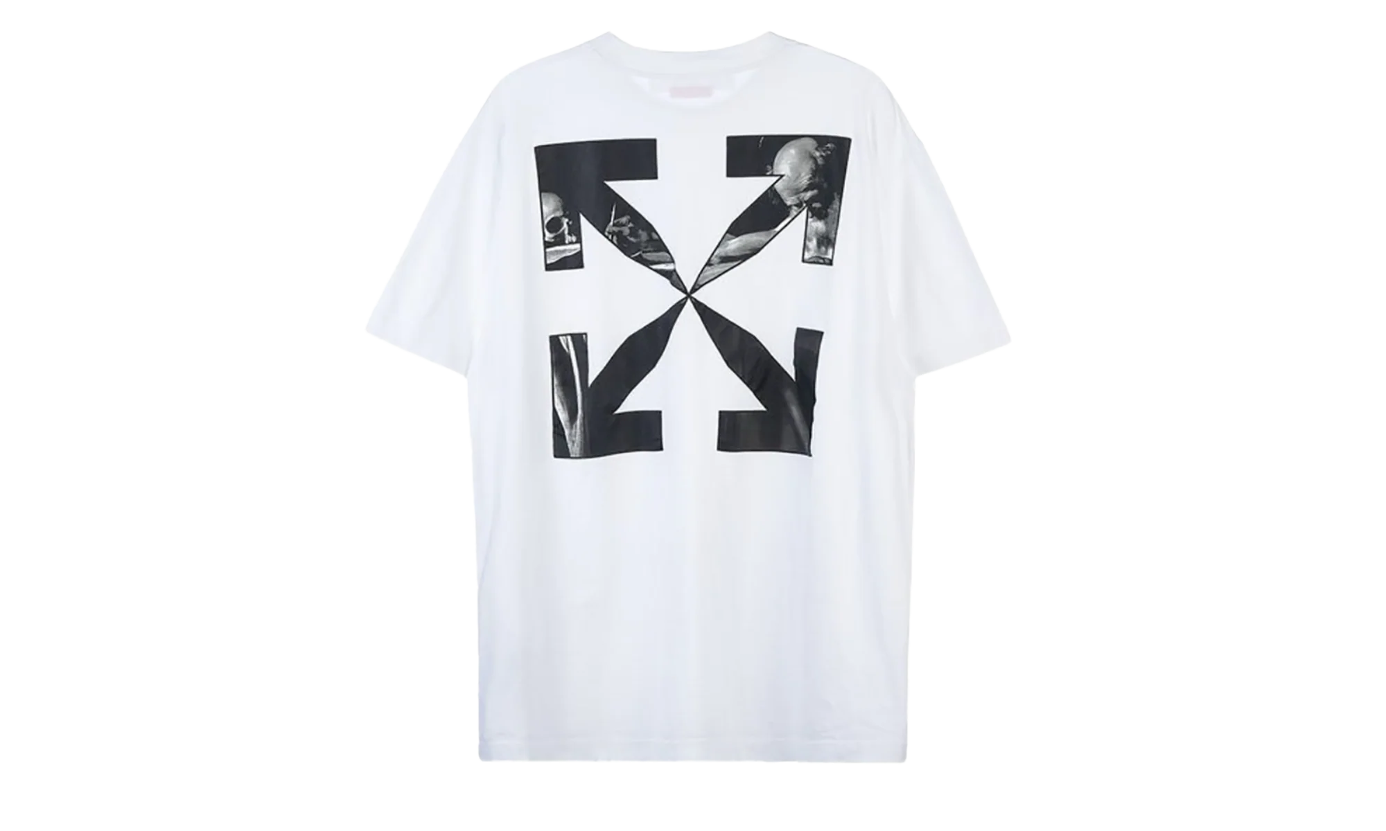 Caravag Arrow Over Short-Sleeve Tee "White" OMAA038C99JER0050110