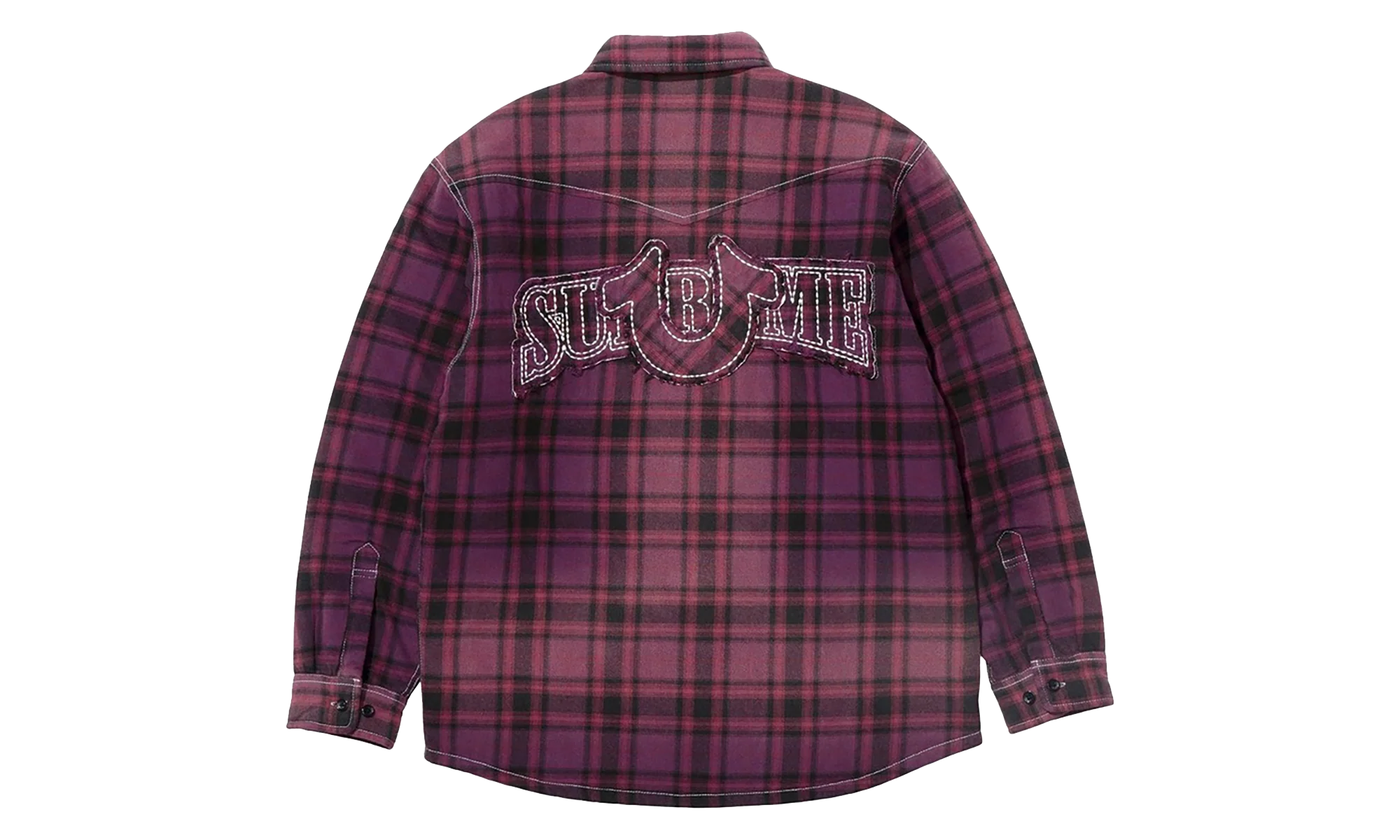 True Religion Quilted Lined Plaid Flannel Jacket "FW25 - Purple" SU27248