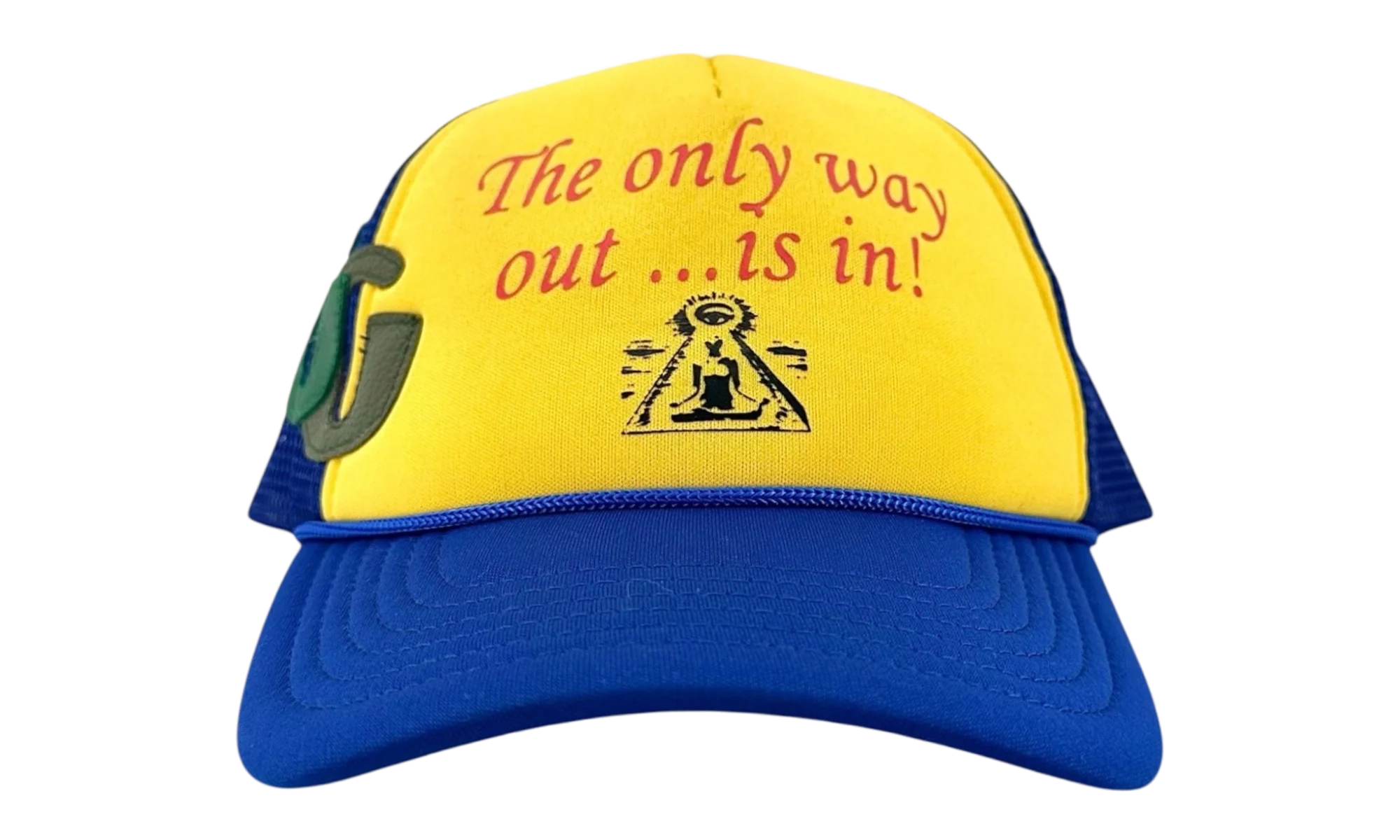 Only Way Out Trucker Hat "Blue Yellow" GD108