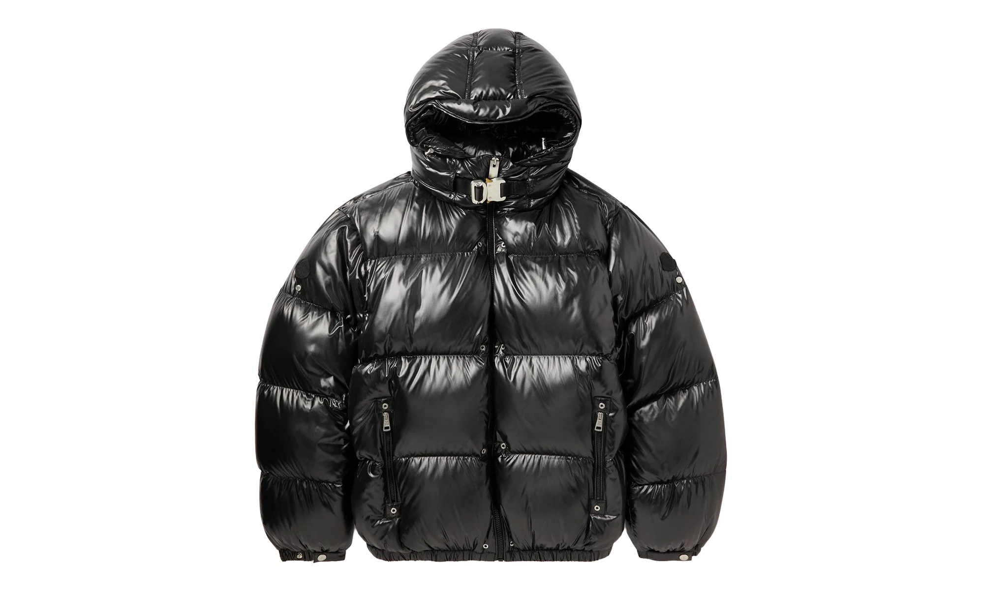 Moncler 1017 ALYX 9SM Almondis Shell Hooded Down Jacket "Black" MON28