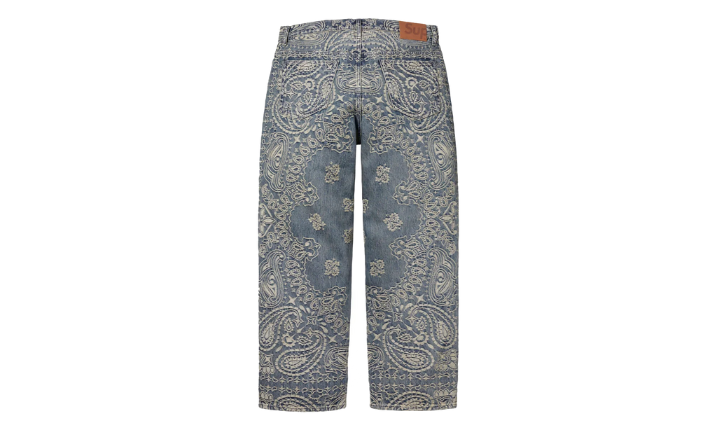 Bandana Jacquard Baggy Jean "SS25 - Blue" SU25290