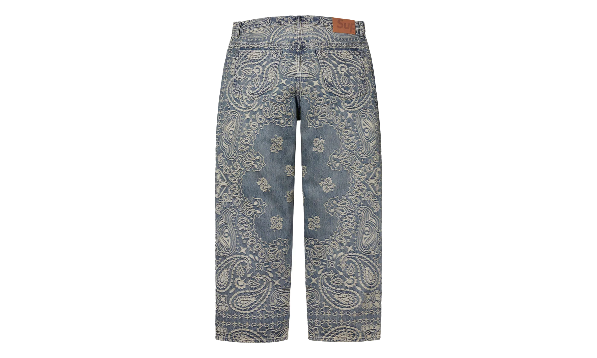 Bandana Jacquard Baggy Jean "SS25 - Blue" SU25290