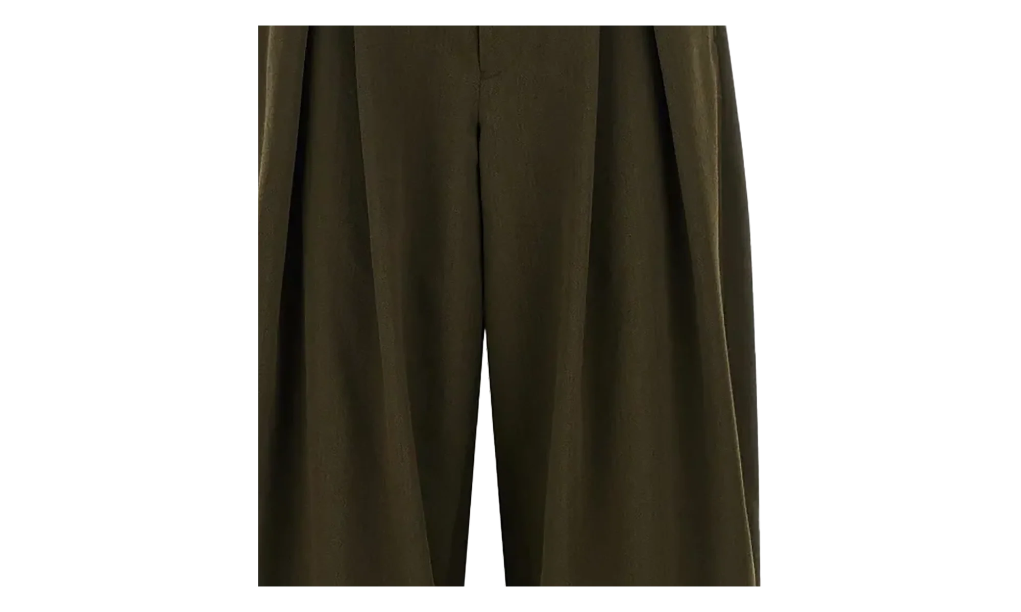 Wool Pleated Trousers "Khaki" PPP031051