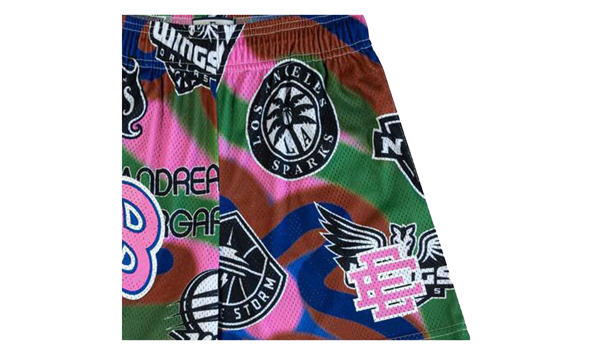 EE BASIC SHORT "SS24 - Green/Pink" EE671