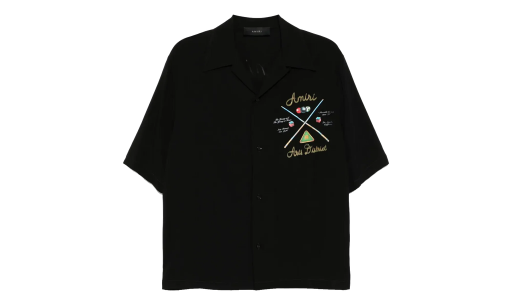 Pool Cue Bowling Shirt "Black" AMSTCA1078 001