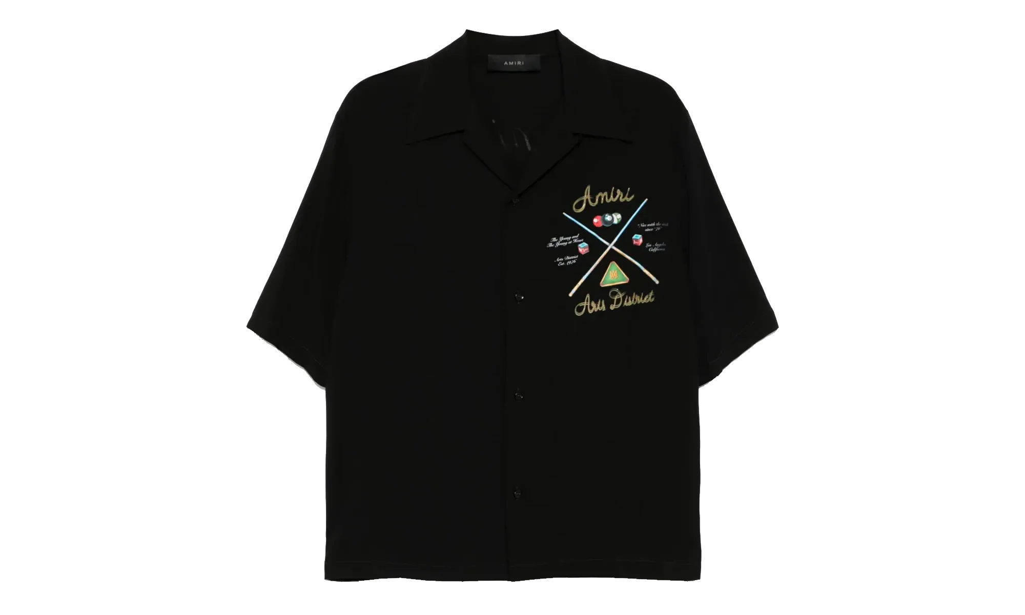 Pool Cue Bowling Shirt "Black" AMSTCA1078 001