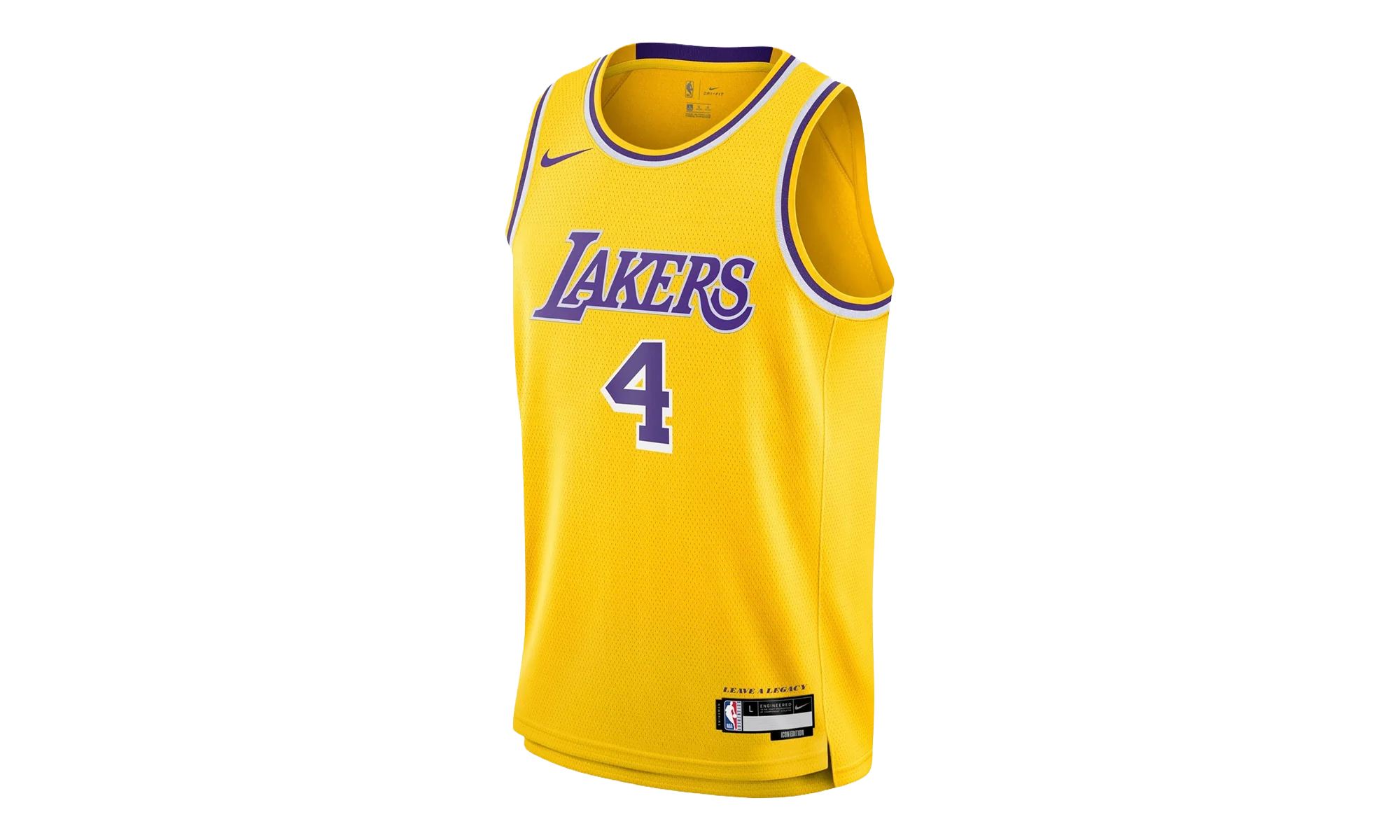 NBA LOS ANGELES LAKERS SWINGMAN ICON EDITION JERSEY GS "4 Dalton Knecht - Yellow" 9Z2B7BX2P00 KNECHT