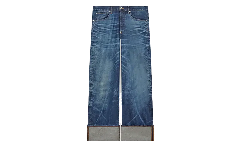 Turn Up Wide Fit Jeans "Stone Blue" FF65DP4216I7DY