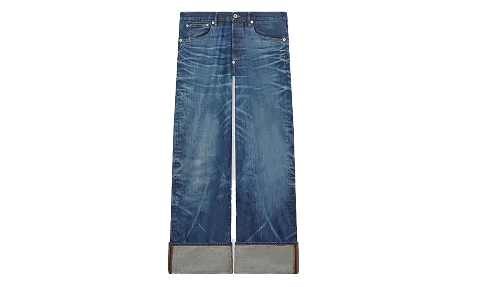 Turn Up Wide Fit Jeans "Stone Blue" FF65DP4216I7DY