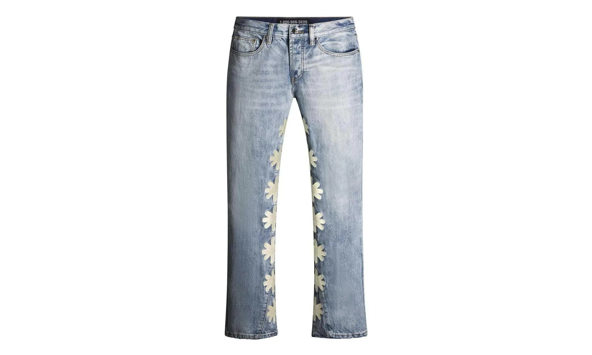 Drkshdws Light Wash Denim Pants "Bone" 10031529