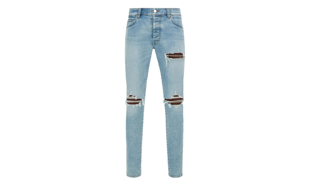 Croc Leather MX1 Jeans "Aged Indigo" AMBMJE1057 921