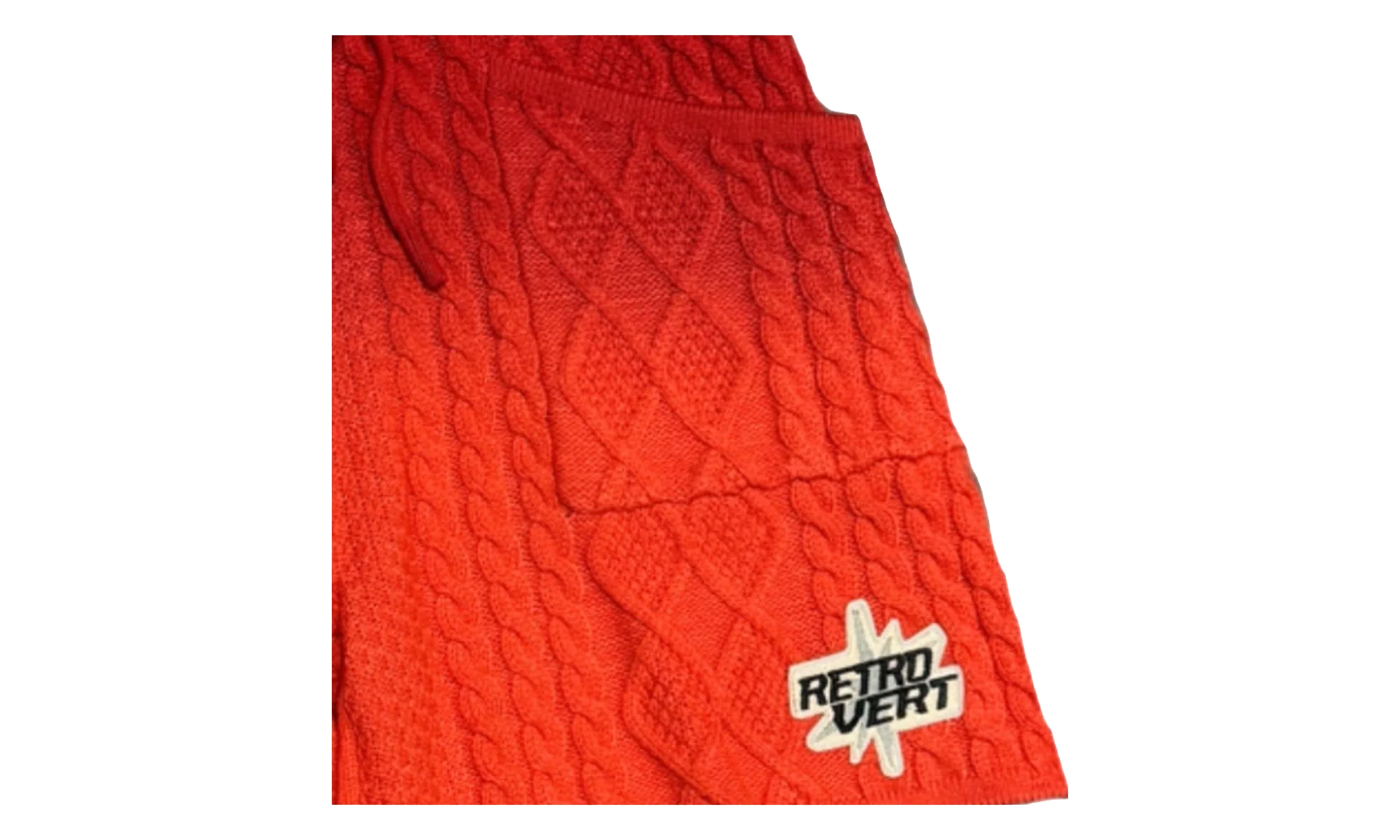 GRADIENT KNITTED SHORTS "RED" RV GRADKNIT R