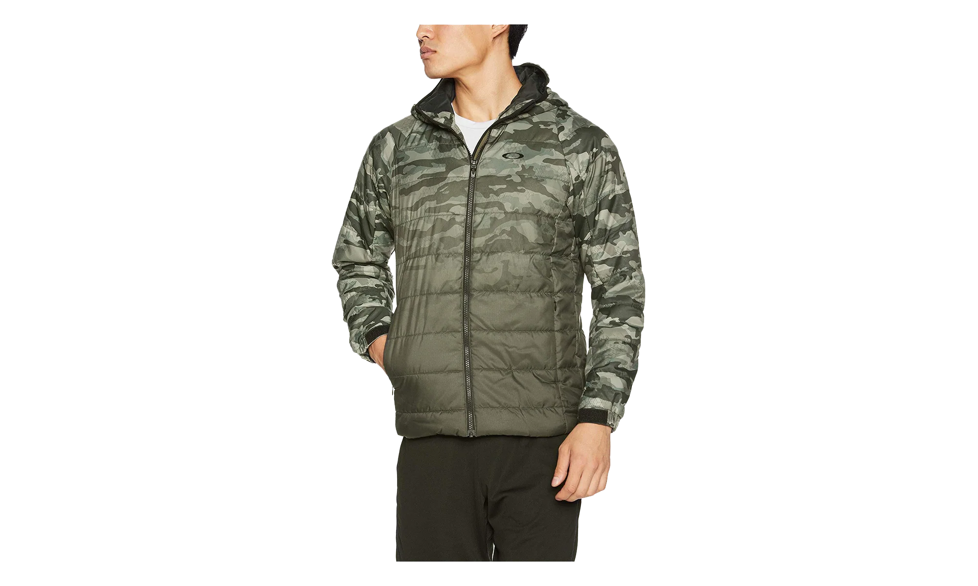 Enhance Insulation Quilting Jacket 8.7 "Green Print" 412586 78Y