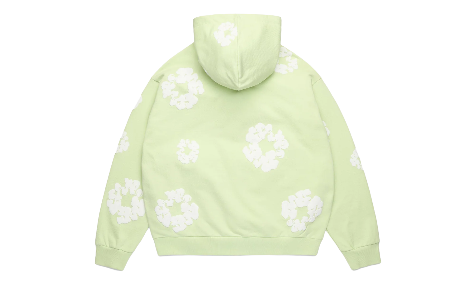 Cotton Wreath Zip Hoodie "Mint" DT616