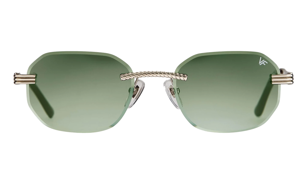 Hustler Rimless Drill Mount 24KT "White Gold / Army Green" DMHU2 0040 42D5