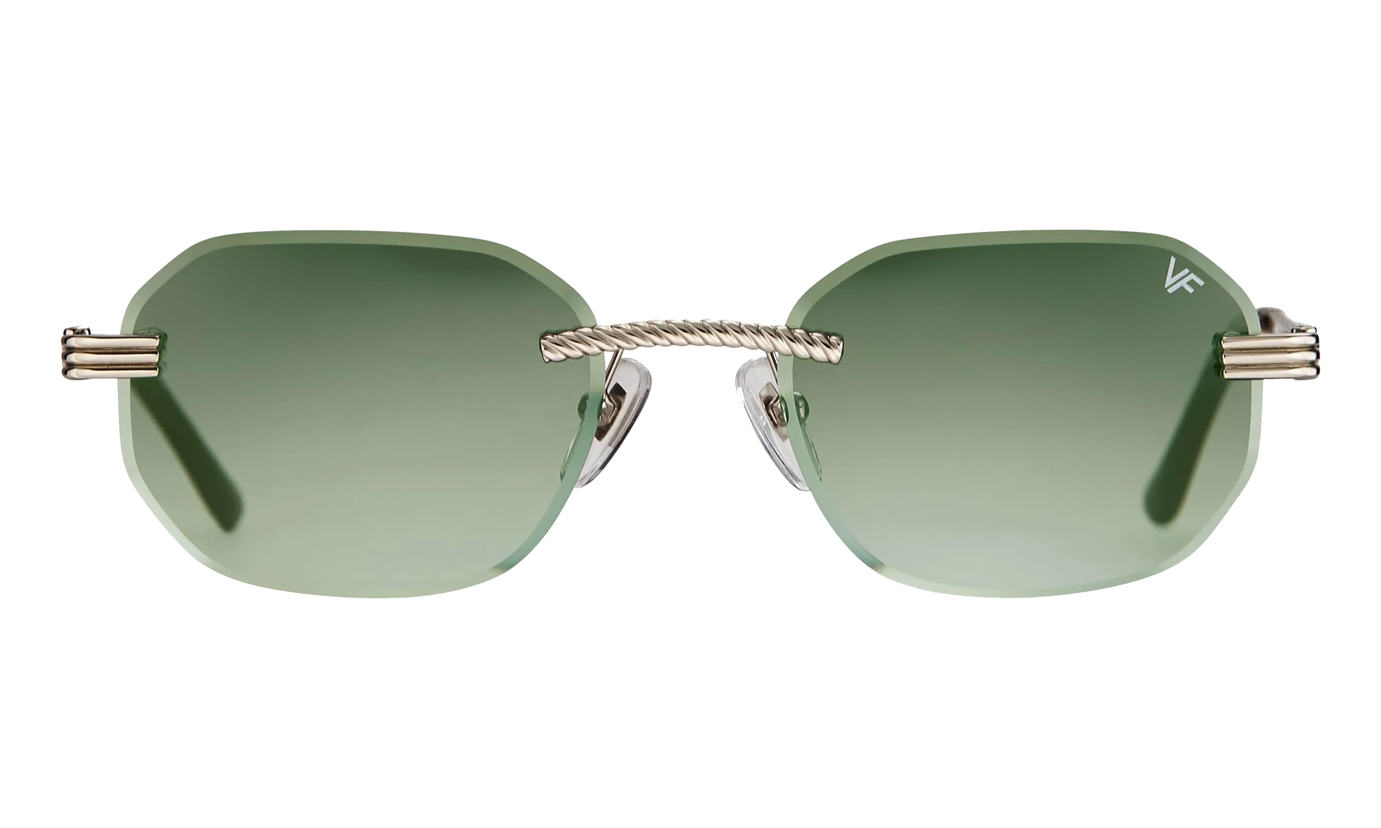 Hustler Rimless Drill Mount 24KT "White Gold / Army Green" DMHU2 0040 42D5
