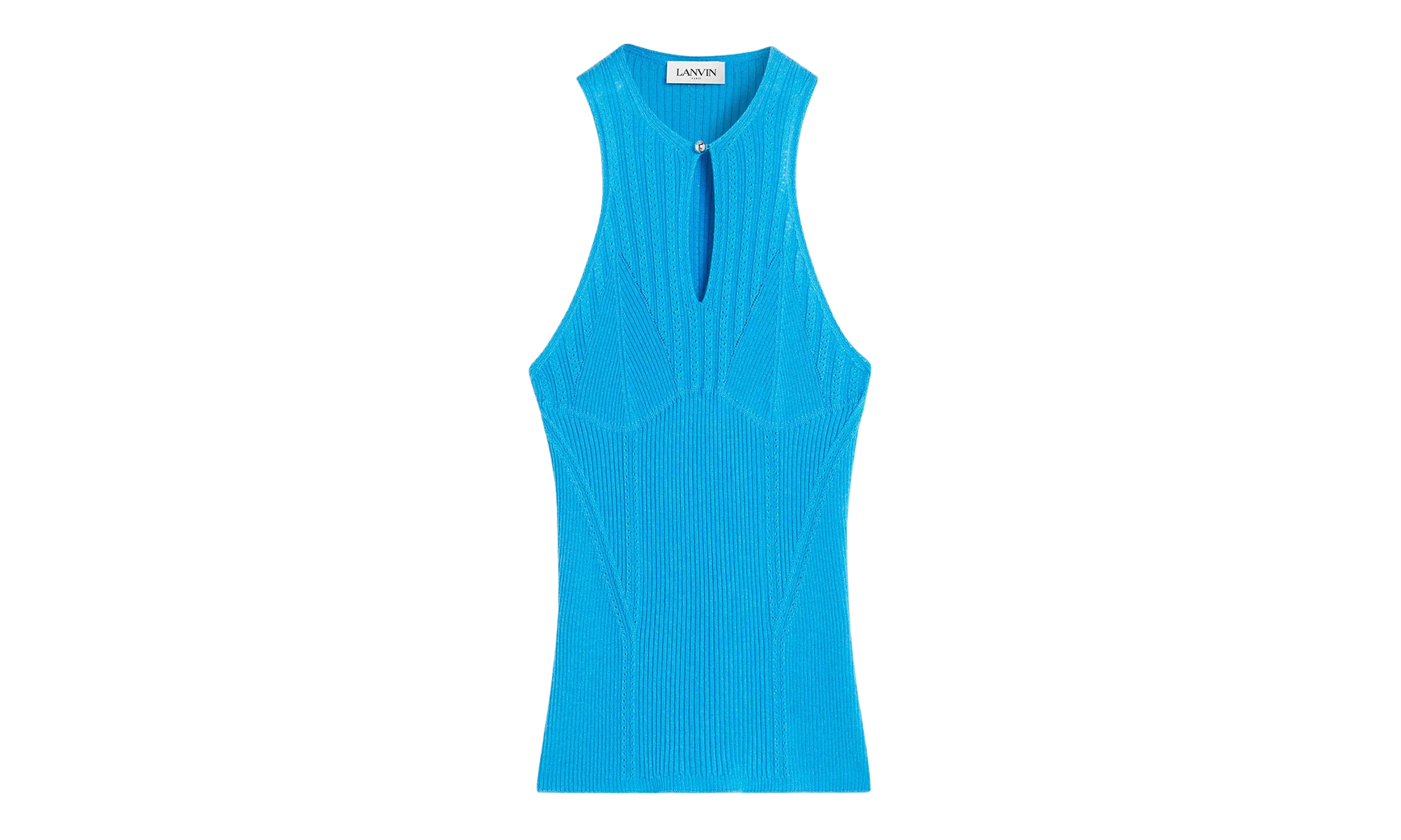 SILK KNIT HALTER TOP "Blue" RW TO0015 K004 P24 220