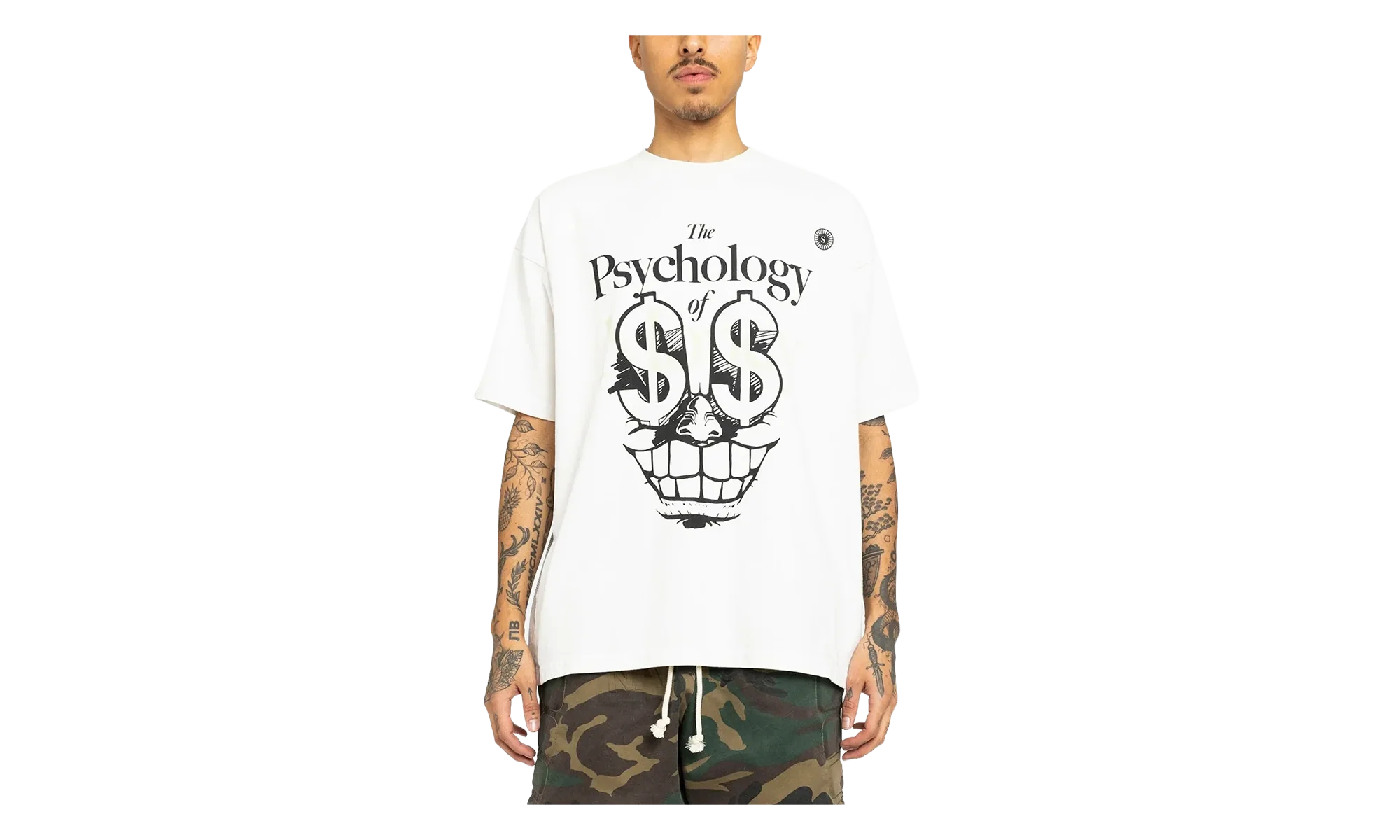 Satoshi Psychology Tee "White" SS24TE014