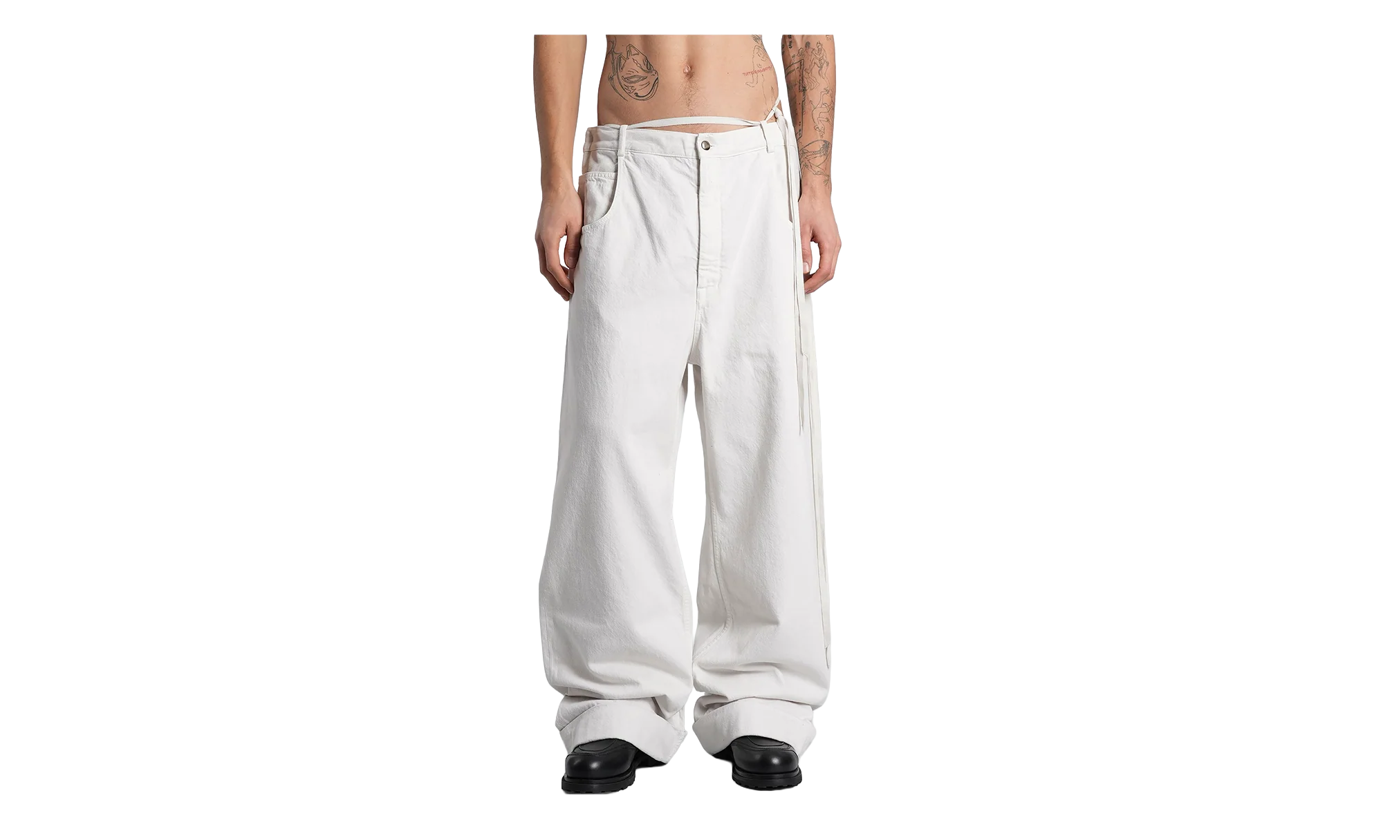 Michaël 5-Pockets High Comfort Trousers Ivory "Ivory" B0010308FA038003