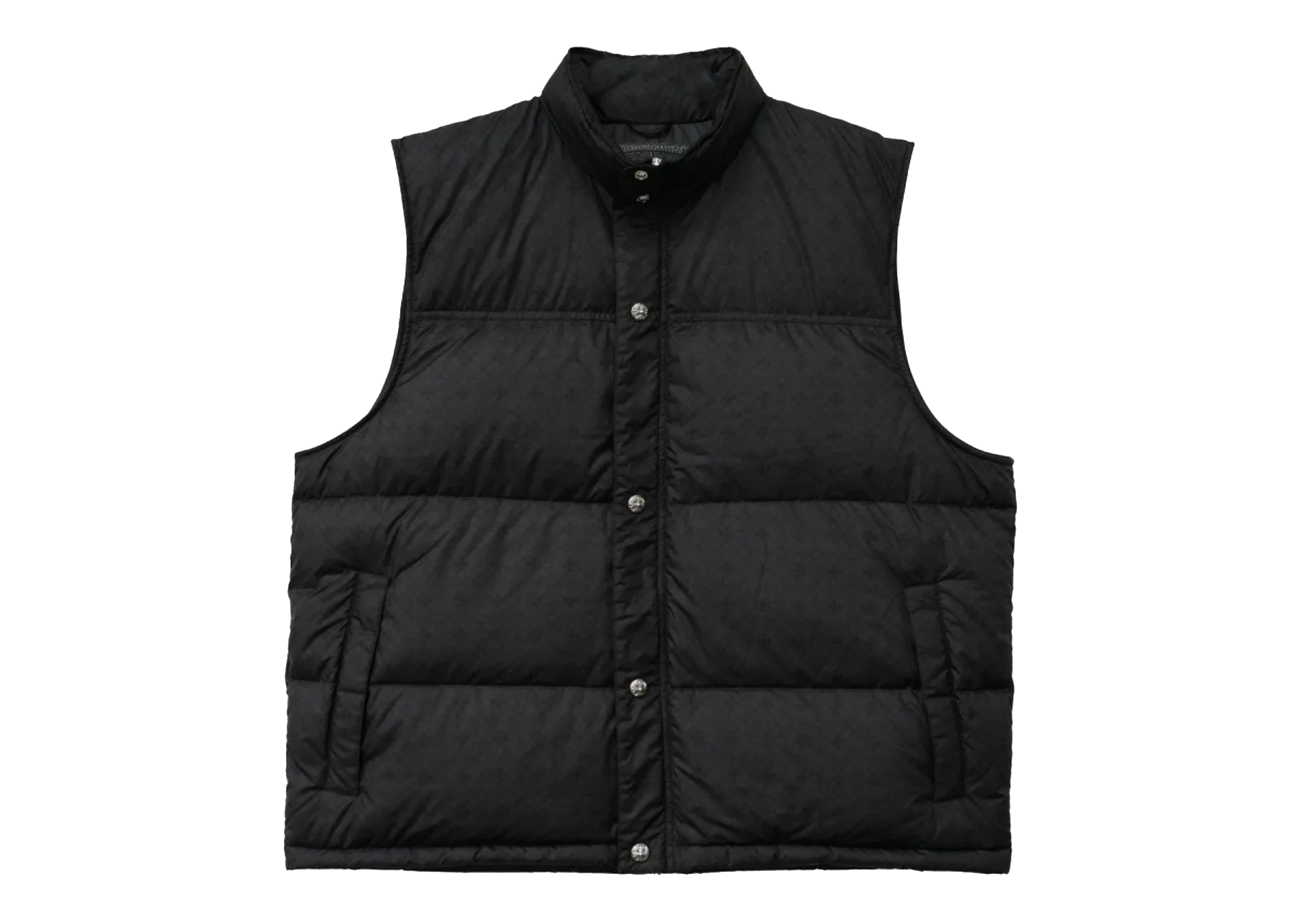 Monogram Cross Pattern Puffer Down Vest "Black" CHRM1177