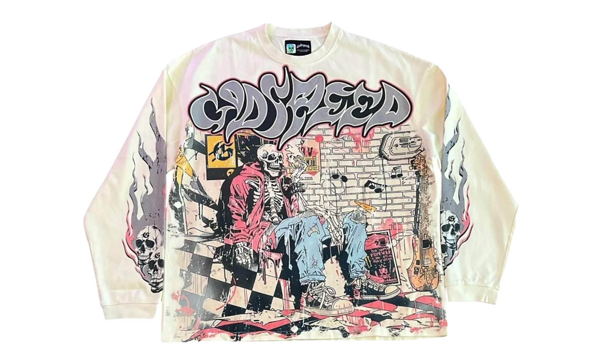 STONER LONG SLEEVES SWEATSHIRT "BONE" GS122