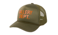 GD Logo Trucker Cap "Olive Green / Orange" GD013