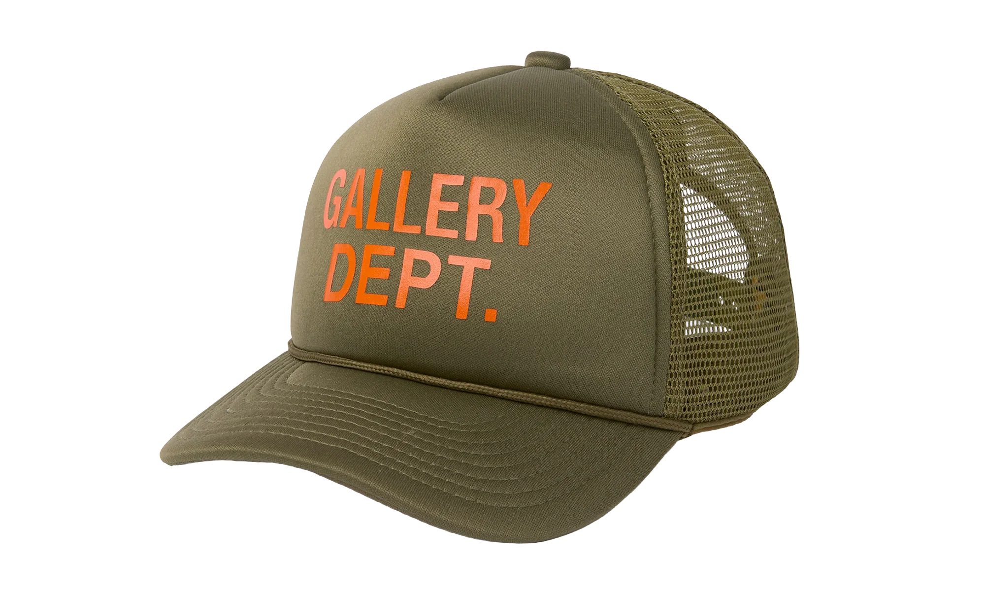 GD Logo Trucker Cap "Olive Green / Orange" GD013