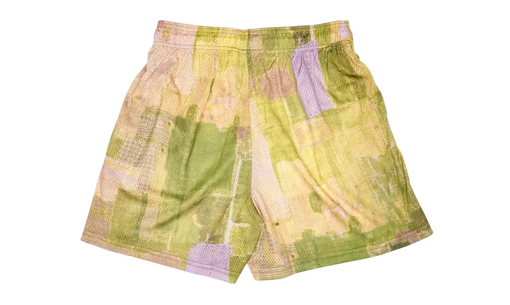 EE Basic Shorts "Yellow Boro Patchwork" EE146