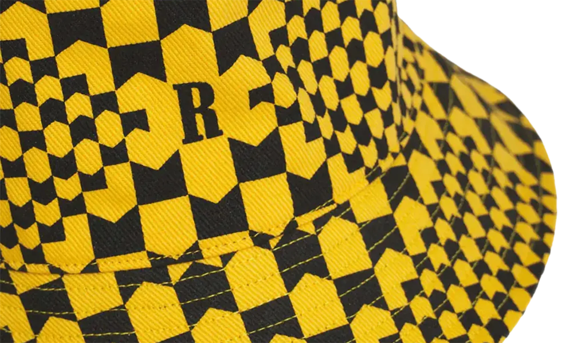 Checkered Monogram Bucket Hat "Yellow/Black" FW22HA06012981