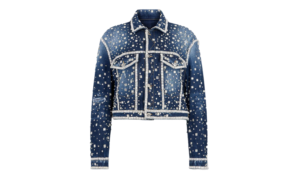 Discoball Boxy Jean Jacket "Navy Blue" S72AM1098S30664470