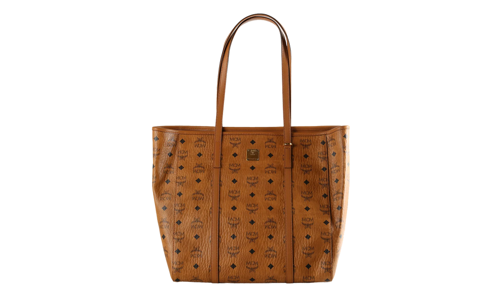 Medium Toni Shopper in Visetos "Cognac" MWPAATN03CO001