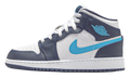 Air Jordan 1 Mid GS "Obsidian / Dark Powder Blue" DQ8423 404