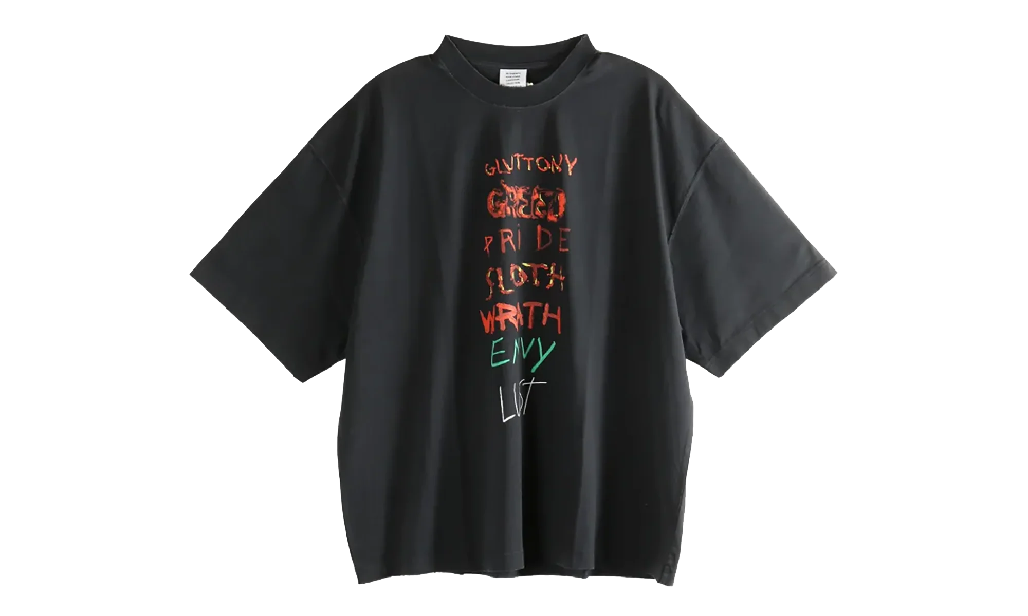 7 Sins T-Shirt "Black" ME76TR196BX BLAC