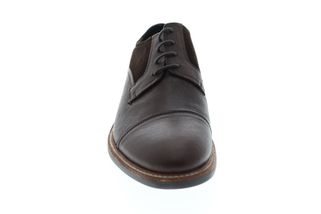Ben Sherman Birk Cap Toe BNM00023 Mens Brown Leather Lace Up Oxfords Shoes