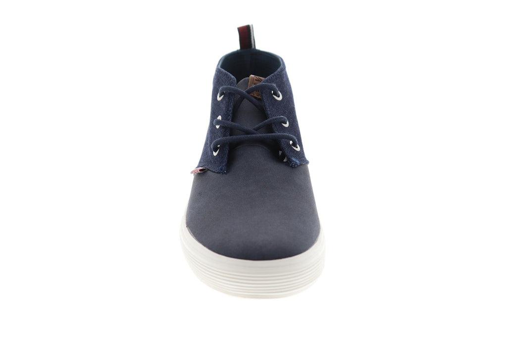 Ben Sherman Bradford BNM00060 Mens Blue Canvas Mid Top Lifestyle Sneakers Shoes