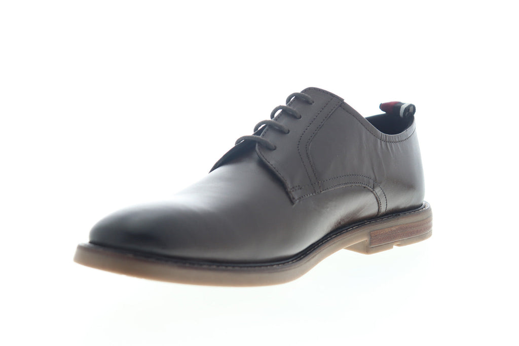 Ben Sherman Brent Plain Toe BNM00122 Mens Brown Leather Low Top Oxfords Shoes