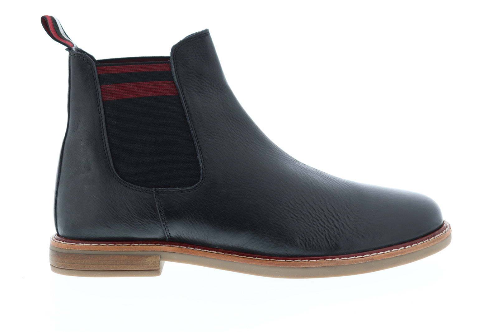 Ben Sherman Brent Chukka BNM00155 Mens Black Leather Slip On Chelsea Boots