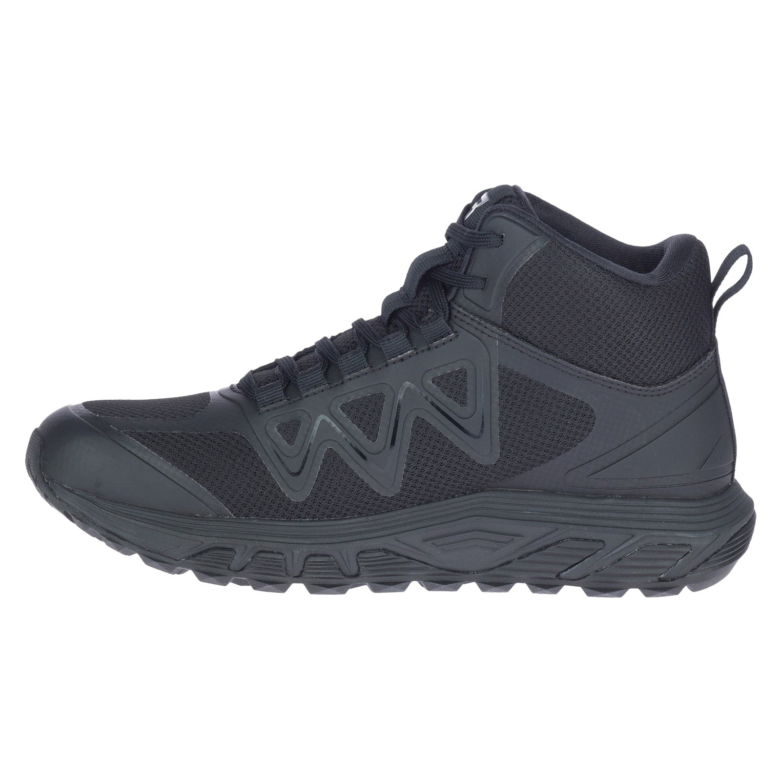 Bates Rush Mid E01140 Womens Black Mesh Lace Up Tactical Boots