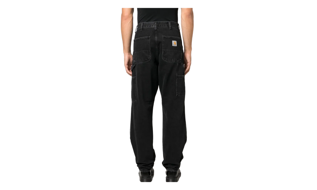 Denim Double Knee Pants "Black Stone Washed" I032699 8906