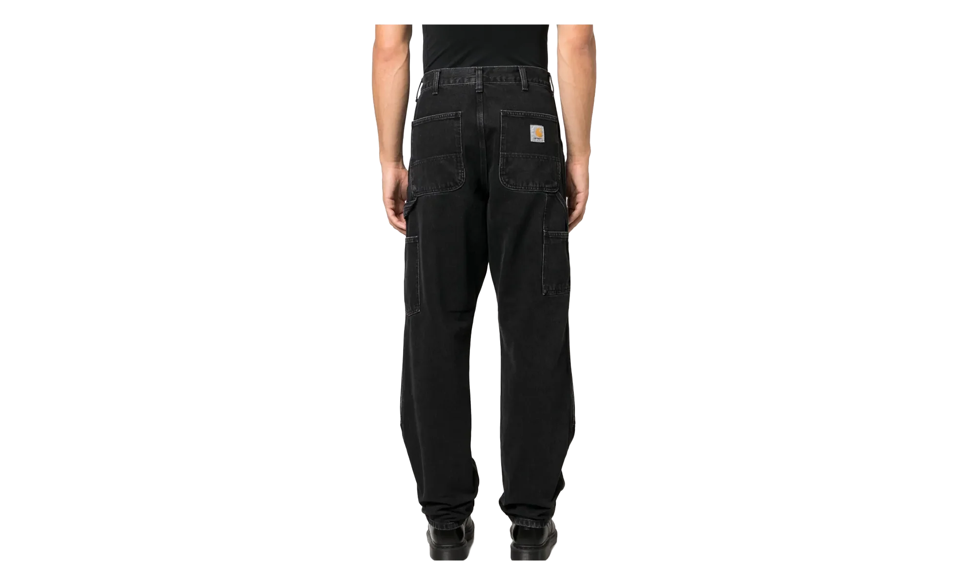Denim Double Knee Pants "Black Stone Washed" I032699 8906