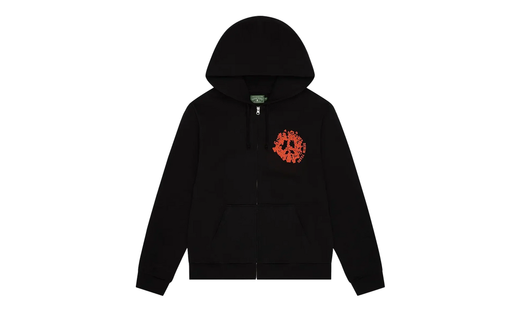 Denim U Zip Hoodie "Black" DT417